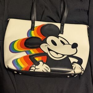 Loungefly Mickey Mouse Rainbow Tote
